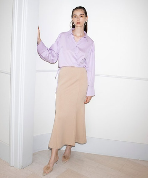 EIMY ISTOIRE（エイミーイストワール）の「ベーシックマーメイドスカート（スカート・レディース・ブラック/ベージュ/アイボリー・FREE）」の15枚目の写真