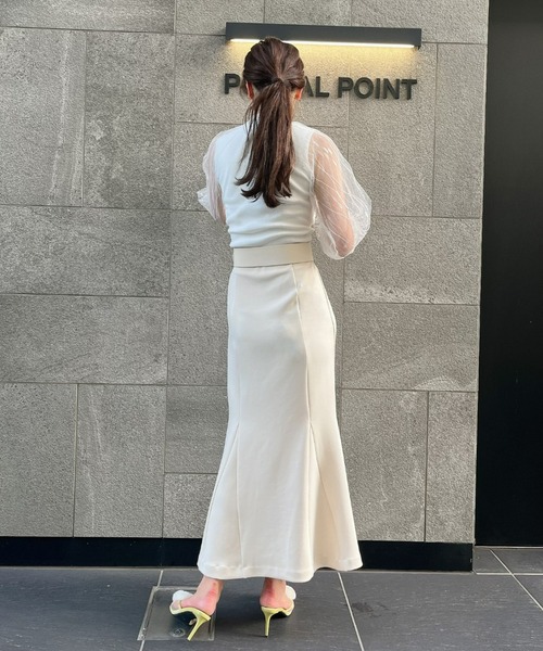 EIMY ISTOIRE（エイミーイストワール）の「ベーシックマーメイドスカート（スカート・レディース・ブラック/ベージュ/アイボリー・FREE）」の5枚目の写真