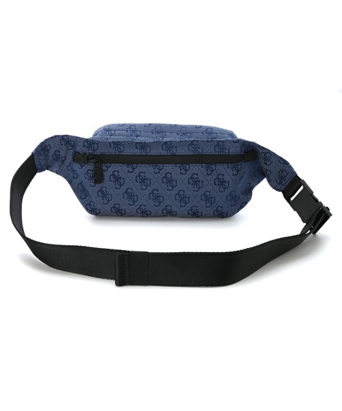 Guess(ゲス)の「VEZZOLA NYLON Squared Bum Bag(ボディバッグ/ウエストポーチ・メンズ・ブラック/オフホワイト/ダークブルー・ONE SIZE)」の4枚目の写真
