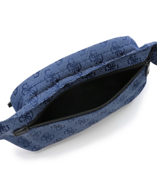 Guess(ゲス)の「VEZZOLA NYLON Squared Bum Bag(ボディバッグ/ウエストポーチ・メンズ・ブラック/オフホワイト/ダークブルー・ONE SIZE)」の13枚目の写真