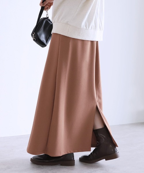 reca(レカ)の「ナロースカート(スカート・レディース・ライトブラウン/ブラック/オリーブ・FREE)」の3枚目の写真
