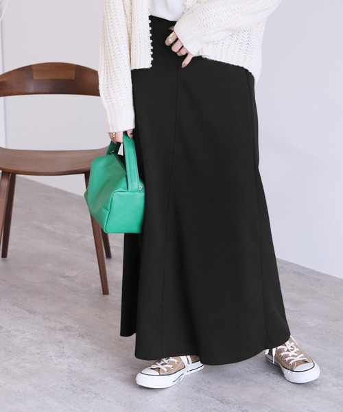 reca(レカ)の「ナロースカート(スカート・レディース・ライトブラウン/ブラック/オリーブ・FREE)」の1枚目の写真