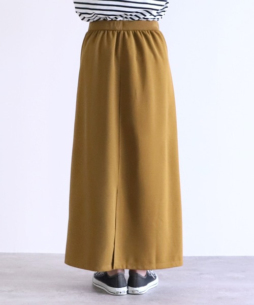 reca(レカ)の「ナロースカート(スカート・レディース・ライトブラウン/ブラック/オリーブ・FREE)」の4枚目の写真