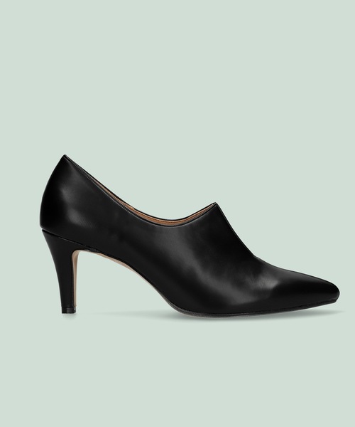 MAMIAN（マミアン）の「フロントスリット ブーティー (7.0cmヒール)（ブーツ・レディース・ブラック/ブラウン/アイボリー/レンガ/モカ・22.5cm/23.5cm/24.5cm/23.0cm/24.0cm/22.0cm）」の11枚目の写真