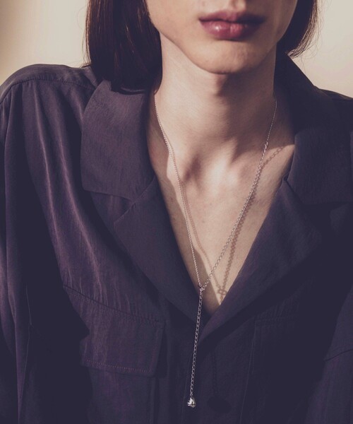 and cloud（アンドクラウド）の「Catnap 2way Long Necklace（ネックレス・レディース・イエローゴールド/ブラック/シルバー・FREE）」の2枚目の写真