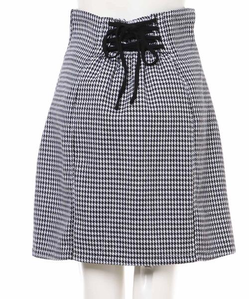 INGNI（イング）の「BACKレースUPミニスカート(セットアップ対応)（スカート・レディース・ブラック/ベージュ/ブラウン系その他2/ホワイト系5・FREE）」の7枚目の写真