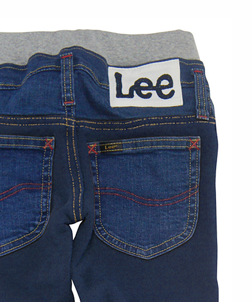 X-girl Stages（エックスガールステージス）の「XGS★× Lee RIB STRETCH TAPERED(2T・3T)（その他パンツ・キッズ・ライトインディゴブルー・2T/3T）」の4枚目の写真