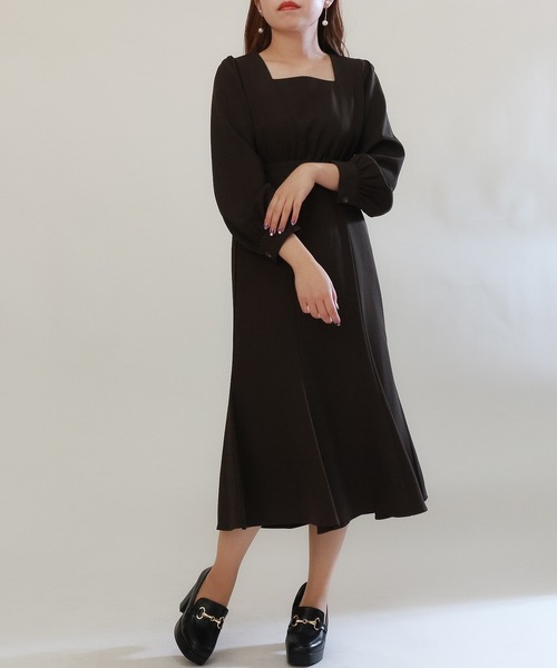 スクエアネックマーメイドワンピース ワンピース Astoria Odier アストリアオディール のファッション通販 Zozotown