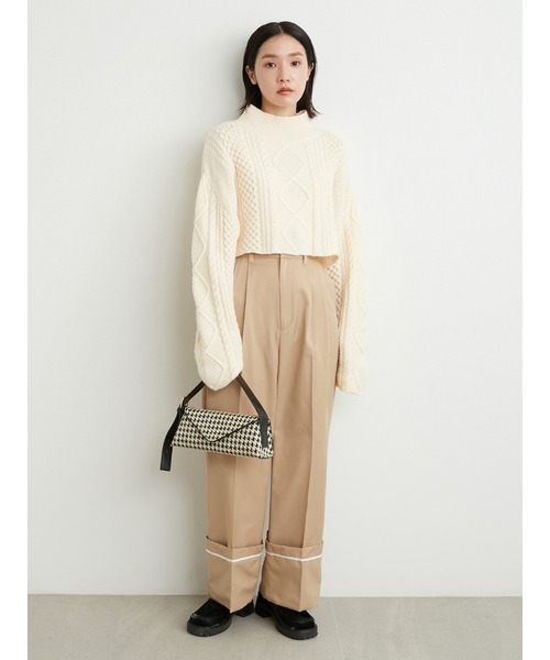 LILY BROWN（リリーブラウン）の「パイピングフラップショルダー（ショルダーバッグ・レディース・ブラック/シルバー/その他・FREE）」の19枚目の写真