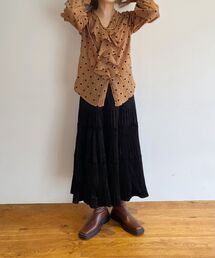 プリーツティアードスカート