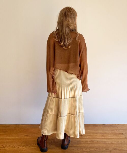 ur,Melty（ユアメルティー）の「プリーツティアードスカート（スカート・レディース・ブラック・FREE）」の17枚目の写真