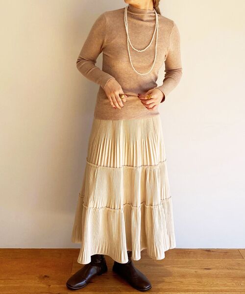 ur,Melty（ユアメルティー）の「プリーツティアードスカート（スカート・レディース・ブラック・FREE）」の16枚目の写真