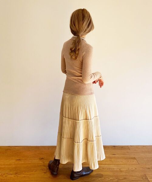 ur,Melty（ユアメルティー）の「プリーツティアードスカート（スカート・レディース・ブラック・FREE）」の15枚目の写真