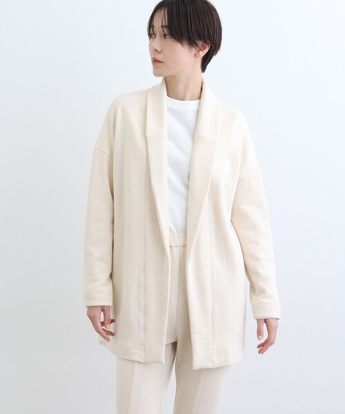 INDIVI（インディヴィ）の「【LIFE/オーガニックコットン】スウェットカーディガン（カーディガン/ボレロ・レディース・ナチュラル・38）」の11枚目の写真