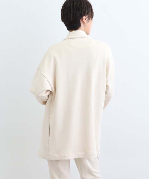 INDIVI（インディヴィ）の「【LIFE/オーガニックコットン】スウェットカーディガン（カーディガン/ボレロ・レディース・ナチュラル・38）」の5枚目の写真