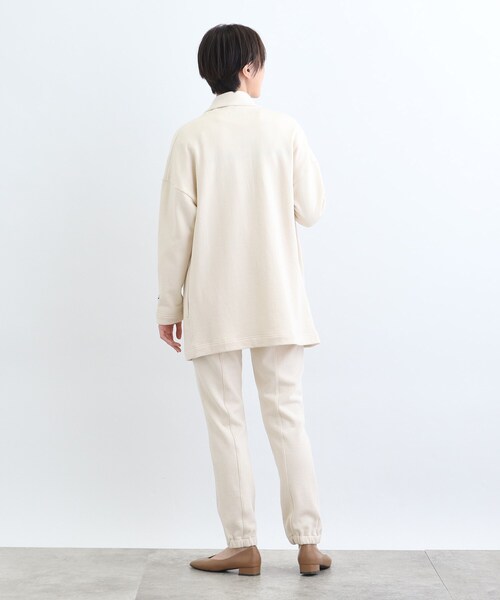 INDIVI（インディヴィ）の「【LIFE/オーガニックコットン】スウェットカーディガン（カーディガン/ボレロ・レディース・ナチュラル・38）」の2枚目の写真