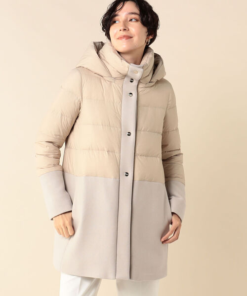 NOLLEY’S(ノーリーズ)の「【HERNO/ヘルノ】ウールナイロン切替ダウンコート(ダウンジャケット/コート)」 - WEAR