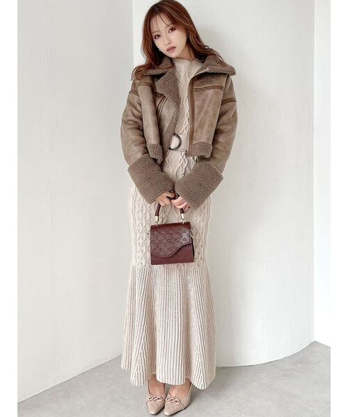 RESEXXY（リゼクシー）の「モノグラムエンボスバッグ（ハンドバッグ・レディース・ブラック/ブラウン・FREE）」の13枚目の写真