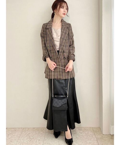 RESEXXY（リゼクシー）の「モノグラムエンボスバッグ（ハンドバッグ・レディース・ブラック/ブラウン・FREE）」の10枚目の写真