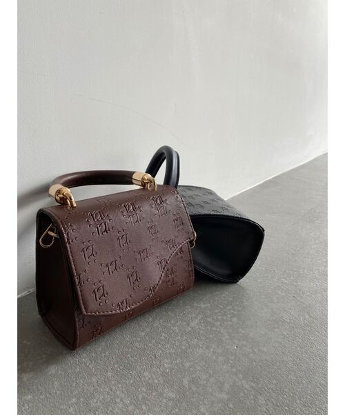 RESEXXY（リゼクシー）の「モノグラムエンボスバッグ（ハンドバッグ・レディース・ブラック/ブラウン・FREE）」の14枚目の写真