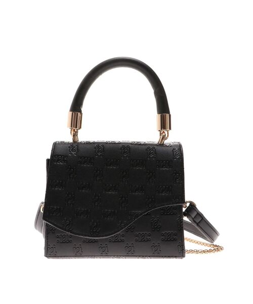 RESEXXY（リゼクシー）の「モノグラムエンボスバッグ（ハンドバッグ・レディース・ブラック/ブラウン・FREE）」の5枚目の写真