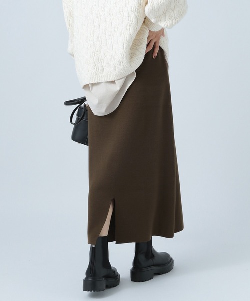 BAYFLOW（ベイフロー）の「タイトニットスカート（スカート・レディース・ベージュ/ブラウン/ブラック・SMALL/MEDIUM）」の13枚目の写真
