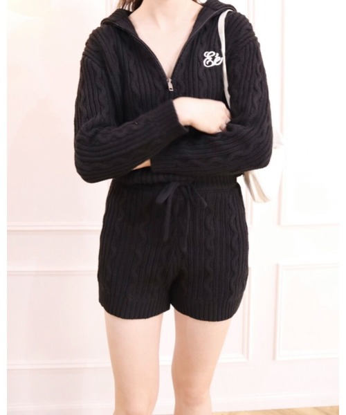 epine（エピヌ）の「cable knit bloomers（その他パンツ・レディース・ブラック/ホワイト・FREE）」の7枚目の写真