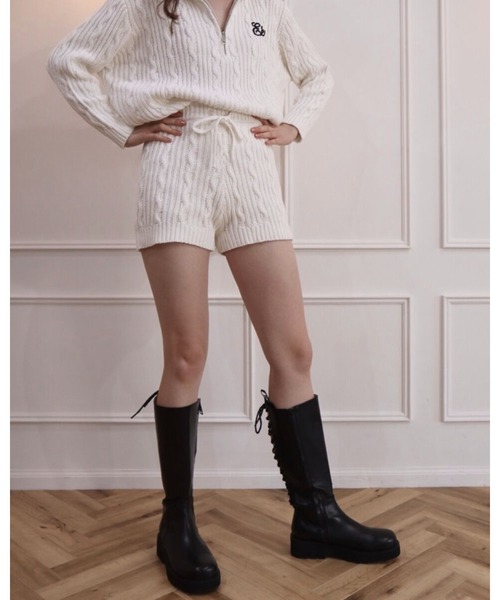 epine（エピヌ）の「cable knit bloomers（その他パンツ・レディース・ブラック/ホワイト・FREE）」の21枚目の写真