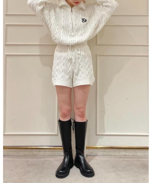 epine（エピヌ）の「cable knit bloomers（その他パンツ・レディース・ブラック/ホワイト・FREE）」の22枚目の写真