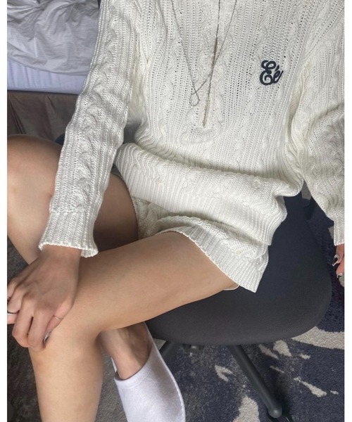 epine（エピヌ）の「cable knit bloomers（その他パンツ・レディース・ブラック/ホワイト・FREE）」の18枚目の写真