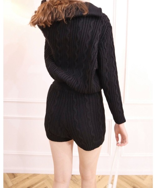 epine（エピヌ）の「cable knit bloomers（その他パンツ・レディース・ブラック/ホワイト・FREE）」の8枚目の写真
