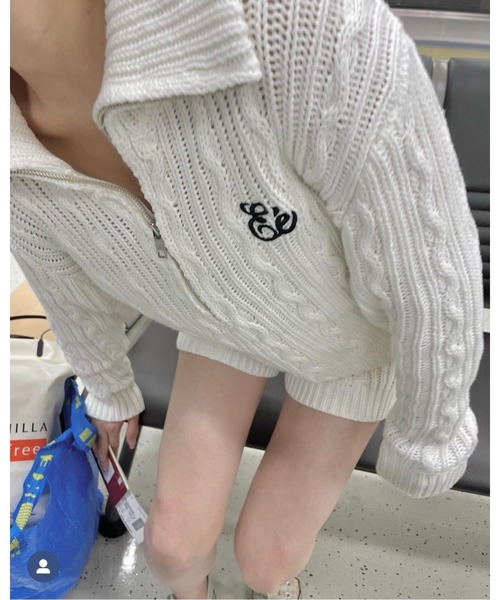 epine（エピヌ）の「cable knit bloomers（その他パンツ・レディース・ブラック/ホワイト・FREE）」の14枚目の写真