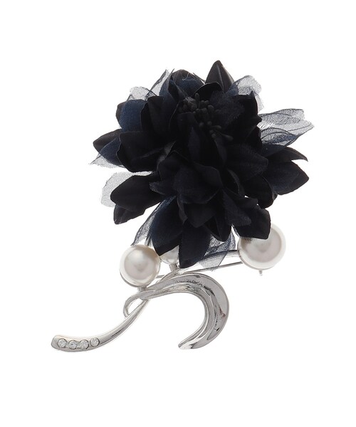 INDIVI（インディヴィ）の「【セレモニー/入卒アイテム】コサージュブローチ（ブローチ/コサージュ・レディース・ネイビー/ライトグレー・00）」の10枚目の写真