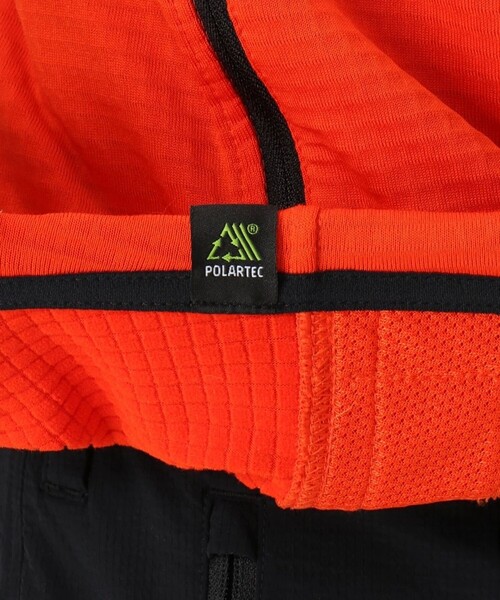 MOUNTAIN HARDWEAR（マウンテンハードウェアー）の「【Mountain Hardwear】ポーラテックパワーグリッド FZ フーディ（パーカー・メンズ・オレンジ/グリーン/ブラック・S/L/M）」の14枚目の写真