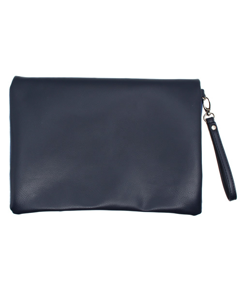 MK MICHEL KLEIN HOMME (エムケーミッシェルクランオム)の「バイカラークラッチバック(クラッチバッグ・メンズ・ブラック/ネイビー/キャメル・FREE)」の4枚目の写真