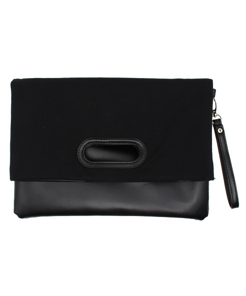 MK MICHEL KLEIN HOMME (エムケーミッシェルクランオム)の「バイカラークラッチバック(クラッチバッグ・メンズ・ブラック/ネイビー/キャメル・FREE)」の11枚目の写真