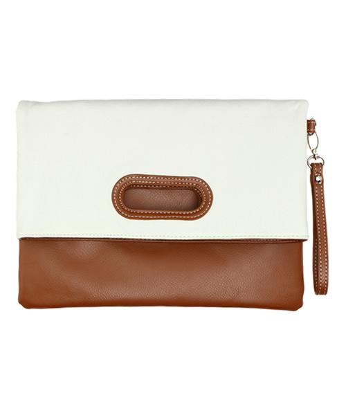 MK MICHEL KLEIN HOMME (エムケーミッシェルクランオム)の「バイカラークラッチバック(クラッチバッグ・メンズ・ブラック/ネイビー/キャメル・FREE)」の12枚目の写真