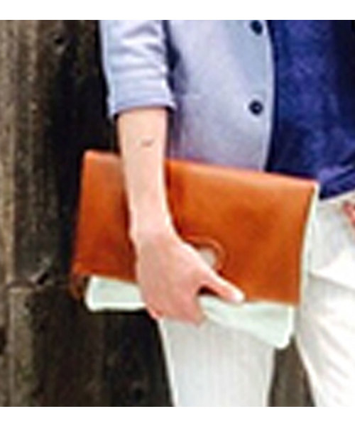 MK MICHEL KLEIN HOMME (エムケーミッシェルクランオム)の「バイカラークラッチバック(クラッチバッグ・メンズ・ブラック/ネイビー/キャメル・FREE)」の22枚目の写真