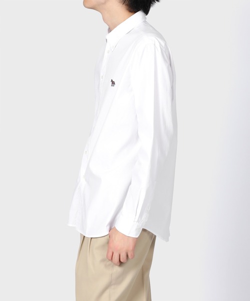 PS Paul Smith(ピーエスポールスミス)の「"Sports Stripe Zebra" ワンポイントシャツ / 553113 599RN R(シャツ/ブラウス・メンズ・ホワイト/ネイビー・SMALL/MEDIUM/LARGE/X-LARGE/XX-LARGE)」の6枚目の写真