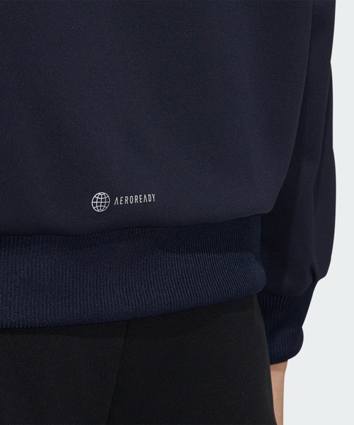 adidas(アディダス)の「スリーストライプス ルーズフィット ダブルニット トラックトップ / アディダス adidas(ジャージ・レディース・ブルー/ブラック・SMALL/LARGE/MEDIUM/XX-LARGE/X-LARGE)」の6枚目の写真