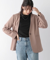 GLOBAL WORK | 機能付きSET UPジャケット/MATINEE LINE/173685(ノーカラージャケット)