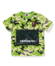 A BATHING APE（アベイシングエイプ）の「WOODLAND CAMO POCKET TEE K（Tシャツ/カットソー・キッズ）」