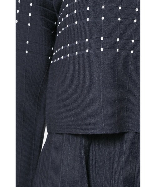 SNIDEL（スナイデル）の「クロップドニットセットアップ（ワンピース・レディース・ブルー/ピンクベージュ/ネイビー・FREE）」の17枚目の写真