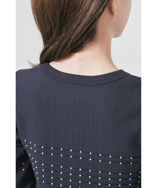 SNIDEL（スナイデル）の「クロップドニットセットアップ（ワンピース・レディース・ブルー/ピンクベージュ/ネイビー・FREE）」の15枚目の写真