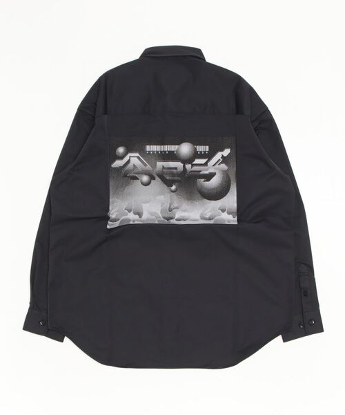 A BATHING APE（アベイシングエイプ）の「MULTI GRAPHIC LOOSE FIT SHIRT M（シャツ/ブラウス・メンズ・ブラック/オリーブ・XX-LARGE/MEDIUM/X-LARGE/SMALL/LARGE）」の9枚目の写真