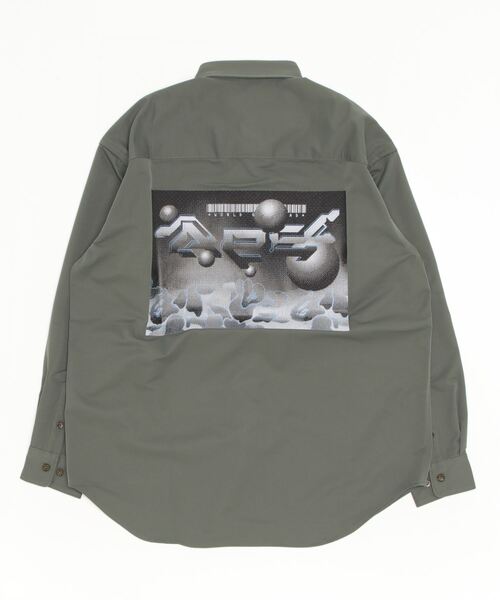 A BATHING APE（アベイシングエイプ）の「MULTI GRAPHIC LOOSE FIT SHIRT M（シャツ/ブラウス・メンズ・ブラック/オリーブ・XX-LARGE/MEDIUM/X-LARGE/SMALL/LARGE）」の10枚目の写真