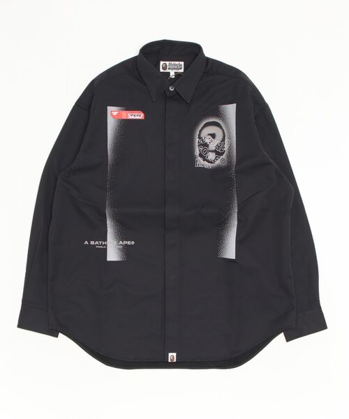 A BATHING APE（アベイシングエイプ）の「MULTI GRAPHIC LOOSE FIT SHIRT M（シャツ/ブラウス・メンズ・ブラック/オリーブ・XX-LARGE/MEDIUM/X-LARGE/SMALL/LARGE）」の8枚目の写真