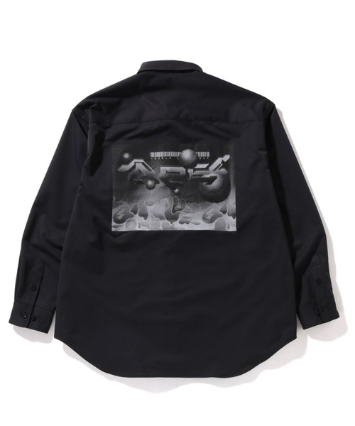 A BATHING APE（アベイシングエイプ）の「MULTI GRAPHIC LOOSE FIT SHIRT M（シャツ/ブラウス・メンズ・ブラック/オリーブ・XX-LARGE/MEDIUM/X-LARGE/SMALL/LARGE）」の3枚目の写真