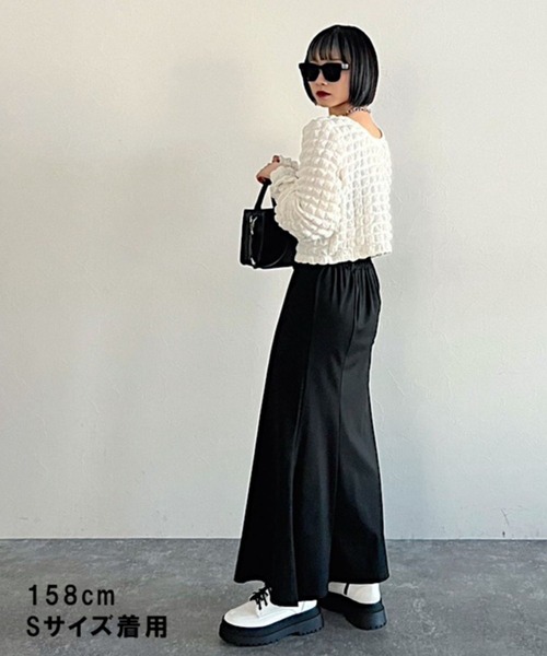 PAGEBOY（ページボーイ）の「WEB限定アイテム / ストレッチマーメイドスカート（スカート・レディース・ブルー/ブラック/カーキ/グレイッシュベージュ・FREE/S）」の8枚目の写真