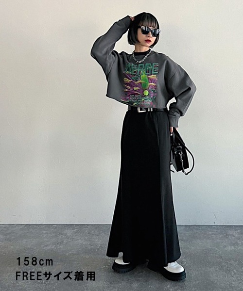 PAGEBOY（ページボーイ）の「WEB限定アイテム / ストレッチマーメイドスカート（スカート・レディース・ブルー/ブラック/カーキ/グレイッシュベージュ・FREE/S）」の10枚目の写真